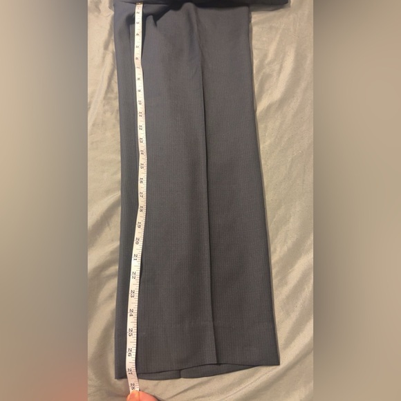 Hart Schaffner Marx Suit Mens 46R Pants 40X27 Black 2 Piece Notch Lapel Made USA - Picture 13 of 16